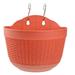 Hanging Wall Planter Basket Flower Plastic Planters Fence Balcony Pots Pot Railing Flowerpot Vase Mounted Orchid Baskets