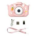 Children Camera Photo Video Game Photo Filter Frame Multifunctional Portable Holster Camera Pink