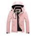 REORIAFEE Jackets for Women Fashion Shacket Jacket Shirt Jackets Loose Fitting Oversized Breathable Jacket Cycling Mountaineering Suit Pink M