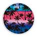 SDJMa Large Beach Towel Oversized Circle Yoga Mat Soft Water Absorbent Quick Dry Microfiber Beach Blanket with Fringe for Women Men Boy Girl Kidï¼ŒBest Beach Accessories 60 (Coconut Tree)