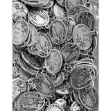 Pack of 12 Saints Medals in oxidized silver made in Italy 1 x 0.7
