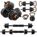 Peradix 55lbs Adjustable Dumbbell Set Free Weights Dumbbells Set for Lifting Workout Gym Home Fitness Black