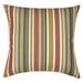 Sunbrella Brannon Redwood Indoor/Outdoor Striped Pillow 16x16