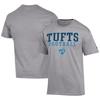 Men's Champion Gray Tufts University Jumbos Football Jersey T-Shirt