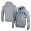 Men's Champion Gray Tufts University Jumbos Football Eco Powerblend Pullover Hoodie