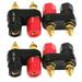 JLLOM G Â· PEH Hot 4 Pcs Speaker Amplifier Terminal Binding Post Dual 2 Ways Banana Plug Jack