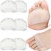 Metatarsal Pads for Women 12Pcs Soft Gel Ball of Foot Cushions Breathable Forefoot Pads for Mortons Neuroma Callus Metatarsal Foo