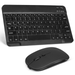 Rechargeable Bluetooth Keyboard and Mouse Combo Ultra Slim Keyboard and Mouse for CHIQ 55 UHD Smart Android TV with Bluetooth 5.0 TV and All Bluetooth Enabled Mac/Tablet/iPad/PC/Laptop - Onyx Black