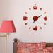 3D DIY Roman Numbers Acrylic Mirror Wall Sticker Clock Home Decor Mural
