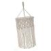 Boho Lampshade Hand Woven Light Shade Replacement DIY Lighting Fixtures Macrame Hanging Lamp Shade for Living Room Dorm Room Dining Table Style A