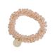 Litie Crystal Fake Pearl Hair Ties Elastic Beaded Bracelet Hair Bands with Pearl Ponytail Holders for Women Girls