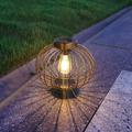 Solar Lantern Outdoor Chandelier Metal Outdoor Decorative Light Solar Table Lamp With Waterproof Base