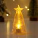 Yyeselk Christmas Tree Transparent Night Light with Cute Christmas Tree Dusk to Dawn Kids Decor Warm White - Be Safe at Night (Christmas Tree)