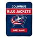 Chad & Jake Columbus Blue Jackets 30" x 40" Personalized Baby Blanket