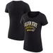 Women's G-III 4Her by Carl Banks Black Golden State Warriors Filigree Logo Fitted T-Shirt