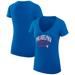 Women's G-III 4Her by Carl Banks Royal Philadelphia 76ers Filigree Logo V-Neck Fitted T-Shirt