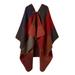 Plus Size Women's Color Block Shawl by Accessories For All in Colorblock