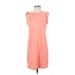 Universal Thread Casual Dress - Shift Crew Neck Sleeveless: Pink Solid Dresses - Women's Size Small