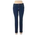 Old Navy Jeggings - High Rise Skinny Leg Boyfriend: Blue Bottoms - Women's Size 12 Petite - Dark Wash