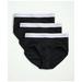 Brooks Brothers Men's Supima Cotton Low-Rise Briefs-3 Pack | Black | Size Medium