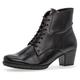 Schnürstiefelette GABOR "Palma" Gr. 38,5, schwarz Damen Schuhe Reißverschlussstiefeletten mit Innenreißverschluss