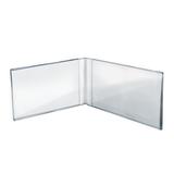 Azar Displays Clear Acrylic Double Photo Holder, Side by Side Dual Frame, Size 8.5"W x 5.5"H, 10-Pack Plastic | 5.5 H x 16 W x 3 D in | Wayfair