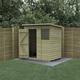 Forest Garden Beckwood Shiplap Pressure Treated 6x4 Pent Shed