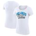 Women's G-III 4Her by Carl Banks White Orlando Magic Filigree Logo Fitted T-Shirt