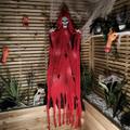 2.1m (6.9ft) Red Hanging Halloween Skeleton Ghost Decoration