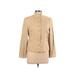 Brooks Brothers Blazer Jacket: Short Tan Solid Jackets & Outerwear - Women's Size 10 Petite