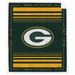 Green Bay Packers 60" x 70" Basic Block Royal Plush Sherpa Blanket