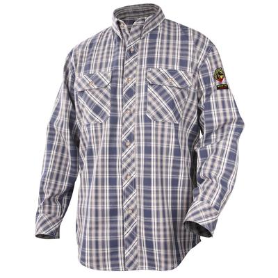 Revco Black Stallion AR/FR Blue Plaid Cotton Work Shirt