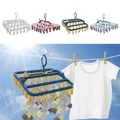 Cintre de sèche-linge pliant pour enfants et adultes stockage de linge chaussettes coupe-vent