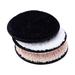 NUOLUX 3pcs Makeup Remover Cloth Towels Facial Puffs Washable Face Cleansing Plush Makeup Remover Pads (White + Coffee + Black)