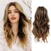 Fnochy Cyber 2023 Monday Deals 2023 Health and Beauty Products Women s Brown Gradient Micro Curl Set Wavy Curl Wig Hair Wigs