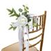 BUYISI Chair back flower decoration flower wedding chair back flower imitation rose
