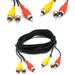 RCA Cable Audio Video Composite Cable 10 ft RCA 3-Male to 3-Male for TV VCR DVD Satellite and Home Theater Receivers - 5ft 3 Male to 3 Male