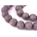 TheBeadChest 18mm Natural Round Wood Beads Wooden Beads Loose Wood Spacer Beads for DIY Jewelry Making 4 Sizes (8mm 10mm 12mm 20mm) - Grey