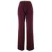 Eva Longoria Dress Pants - Mid/Reg Rise Boot Cut Boot Cut: Burgundy Bottoms - Women's Size 10