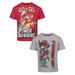 Power Rangers Toddler Boys 2 Pack Graphic T-Shirts Red/Grey 3T