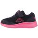 Sneaker KAPPA Gr. 21, blau (navy, pink) Kinder Schuhe Sneaker