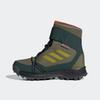 Winterstiefel ADIDAS TERREX "TERREX SNOW HOOK-AND-LOOP COLD.RDY WINTER", Gr. 33, bunt (focus olive, pulse olive, impact orange), Textil, Synthetik, sportlich, Schuhe, wasserdicht und wärmend