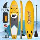 Belect Stand Up Paddling Board, Aufblasbares Stand Up Paddling Board Set, 329cm, Inflatable Surfboard, Paddelbrett Kit mit Verstellbarem Paddle, Fußband, Pumpe, Rucksack