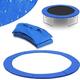 HRTS Replacement Trampoline Safety Pad Mat,6FT 8FT 10FT 12FT 13FT 14FT Trampoline Replacement Spring Pads Cover Enclosure Surround Bundle Safety Guard Padding,Blue,14Ft