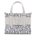 Armani Exchange Women's Essential, Susy, Sustainable, All Over Logo m Tote, Multi-Coloured, One Size