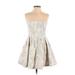 Twelfth Street by Cynthia Vincent Cocktail Dress: Ivory Dresses - Women's Size 4