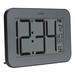 La Crosse Technology Large Time Digital Atomic Clock w/ 4-Inch digits Plastic in Gray | 6.5 H x 10 W x 3.36 D in | Wayfair 513-02927-INT