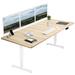 Vivo 71" x 36" Electric Desk w/ Memory Controller DESK-KIT-2B7B-36 Series Wood/Metal in White | 71 W x 36 D in | Wayfair DESK-KIT-2W7C-36