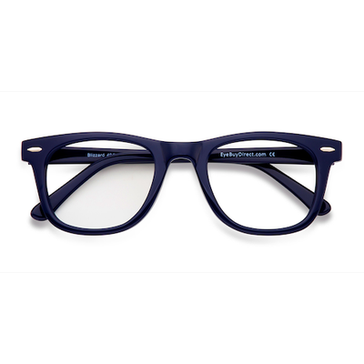 Unisex s square Navy Acetate Prescription eyeglasses - Eyebuydirect s Blizzard