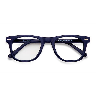 Unisex s square Navy Acetate Prescription eyeglass...